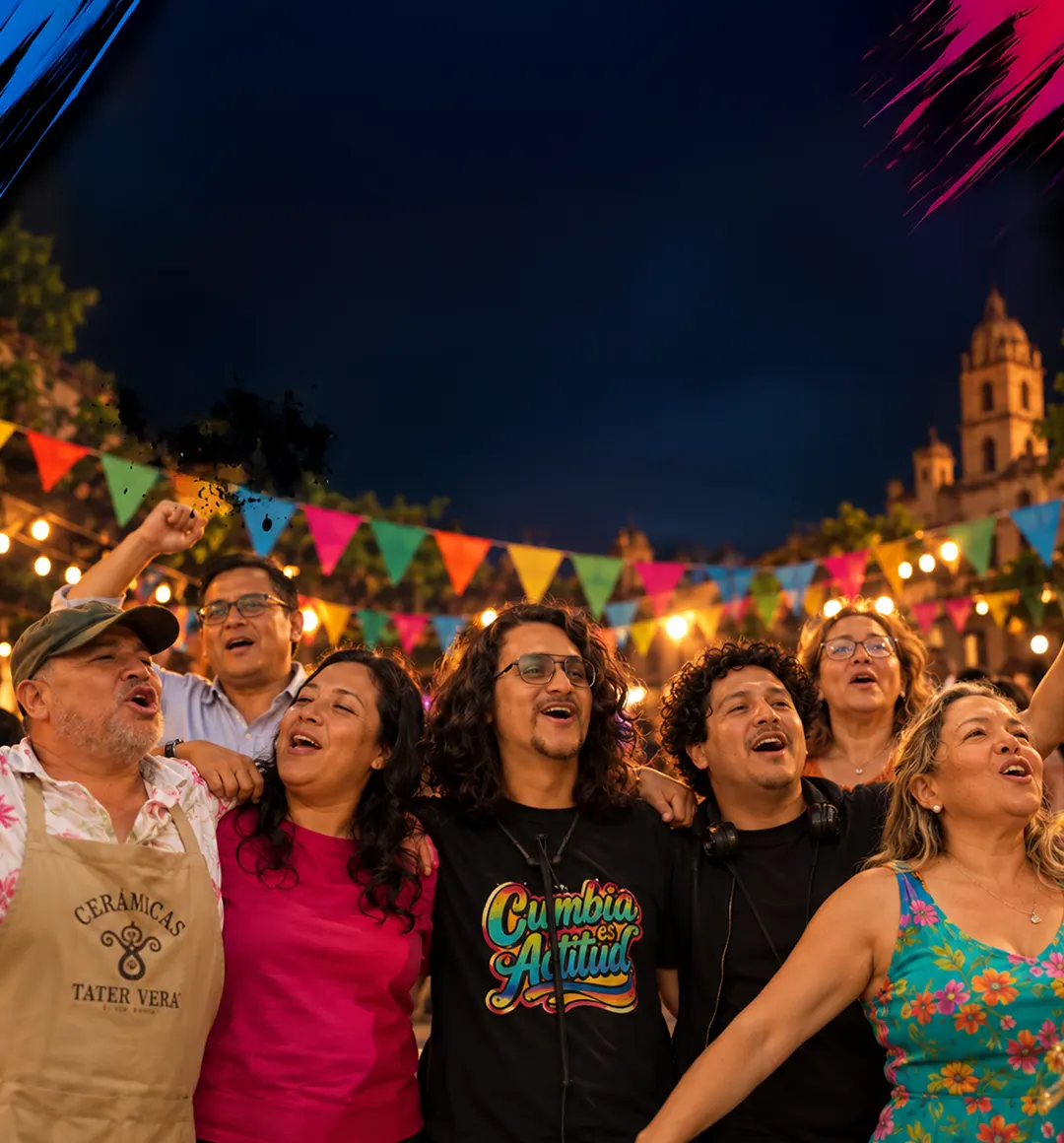 Escena del carrusel de Cumbia la actitud
